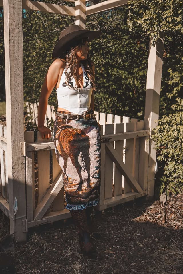 Cowgirl Sheek Maxi Skirt