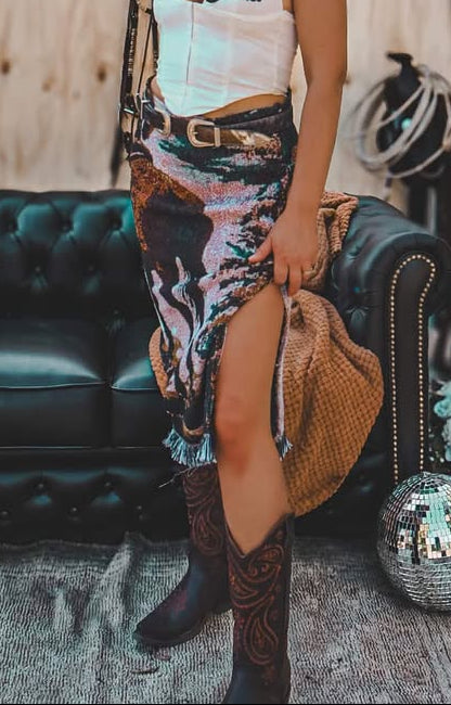 Cowgirl Sheek Maxi Skirt