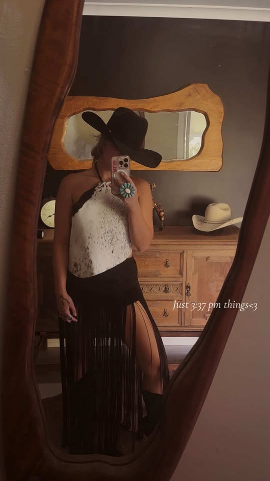Texan Sway Cowhide Top