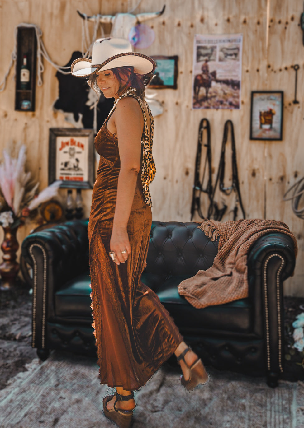 Whiskey Bent Maxi Dress