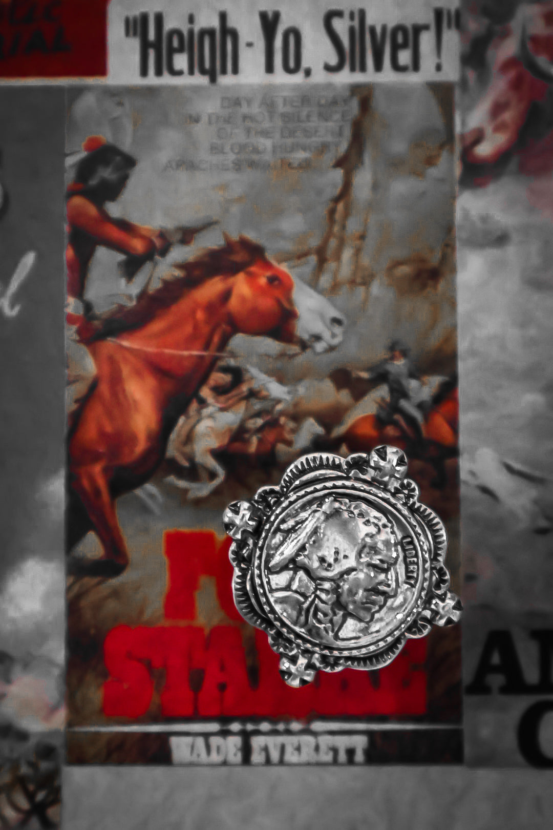Western Indian Coin Cuff Ring