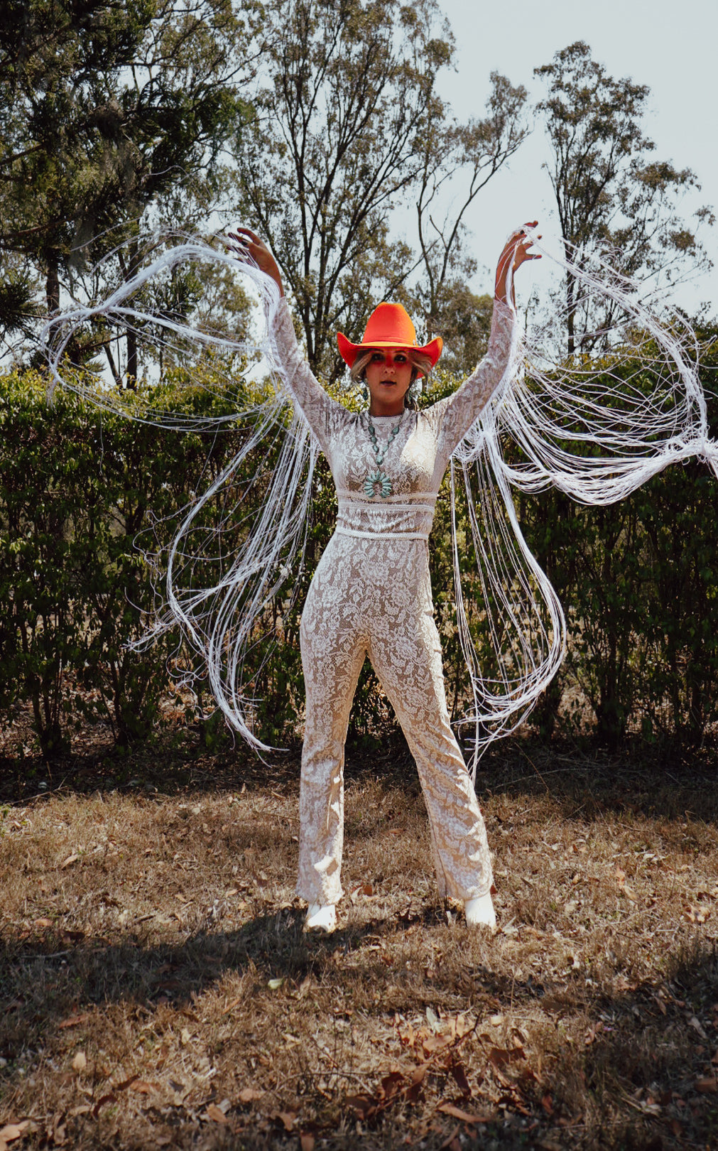 Little Cowgirl On The Prairie Lace Jumpsuit